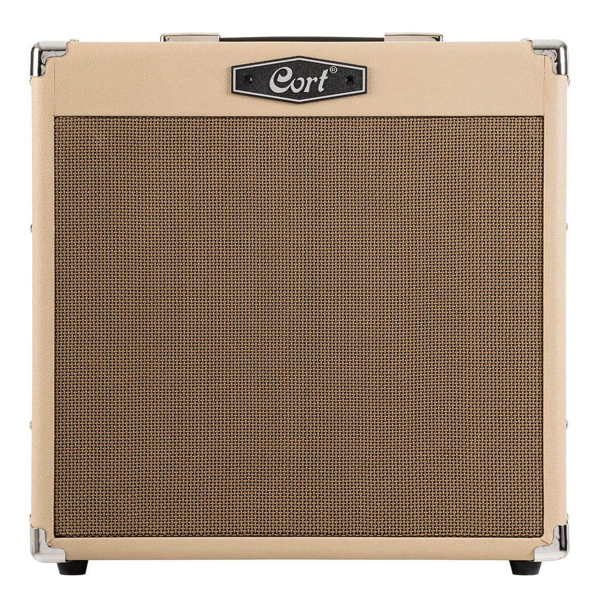 Cort CM30RWTS 30W Gitaarversterker met 10 inch Speaker, Reverb en Bluetooth White Sand