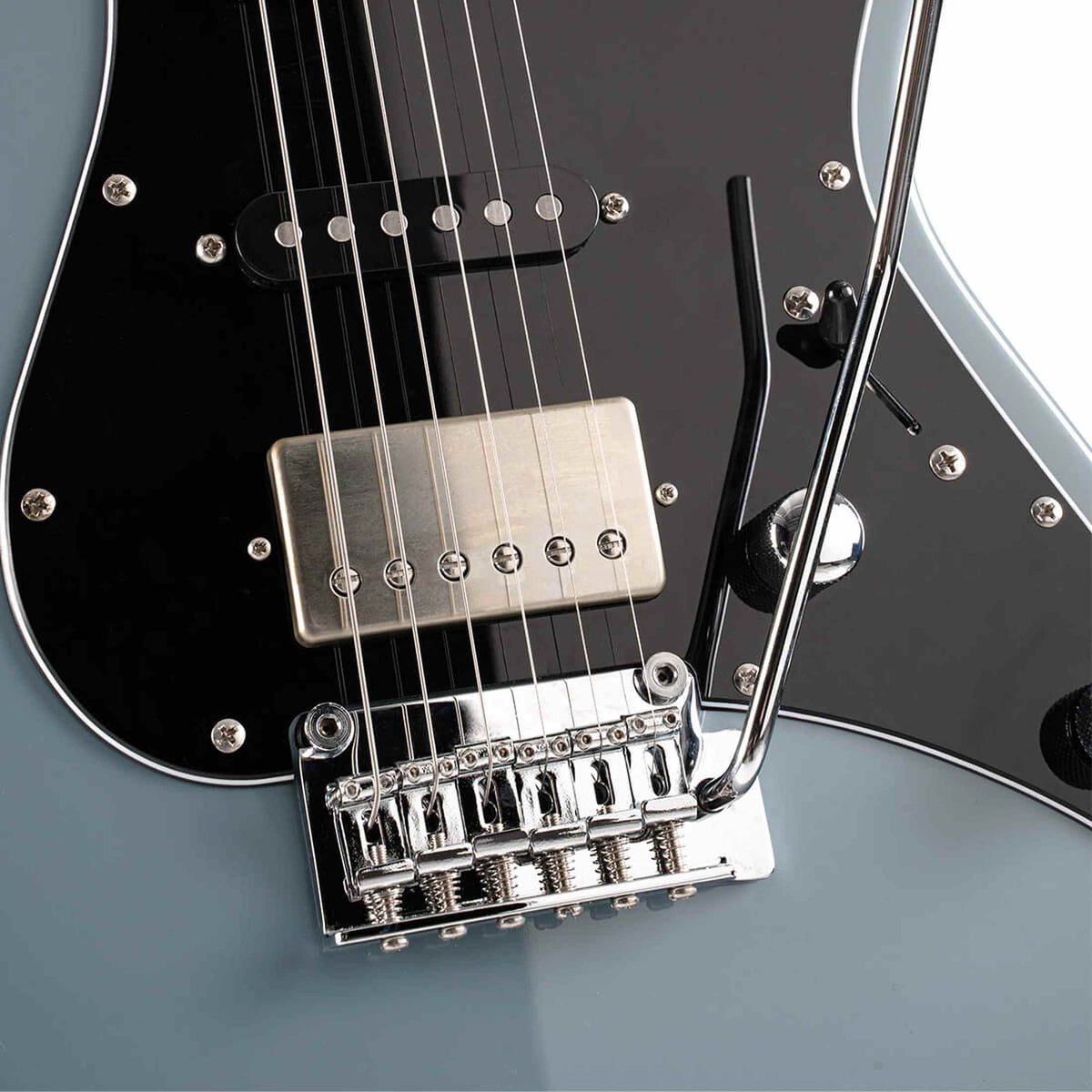 Cort G250SE OBG Elektrische Gitaar HSS Linden Roasted Maple Ocean Blue Grey met 2-Punts Tremolo