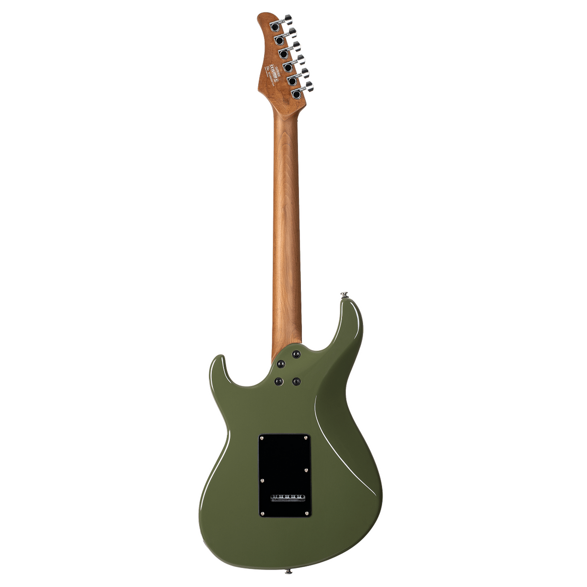 Cort G250SE ODG Elektrische Gitaar HSS Linden Roasted Maple Olive Dark Green met 2-Punts Tremolo