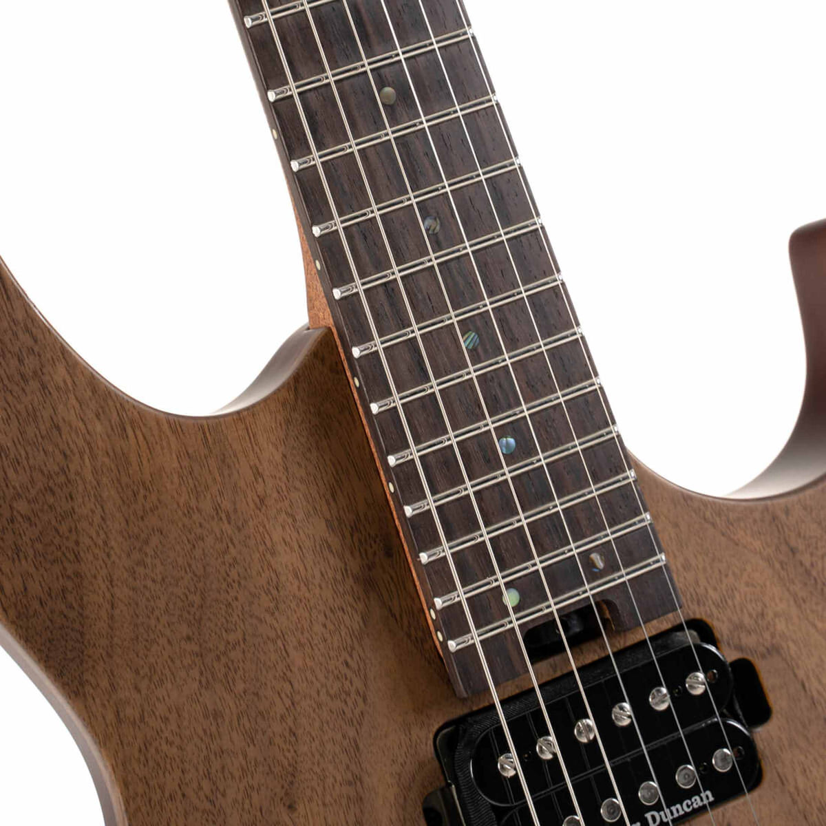 Cort G300 Raw NS Elektrische Gitaar HH Afrikaans Mahonie met Walnut Top Natural Satin en Seymour Duncan Pickups