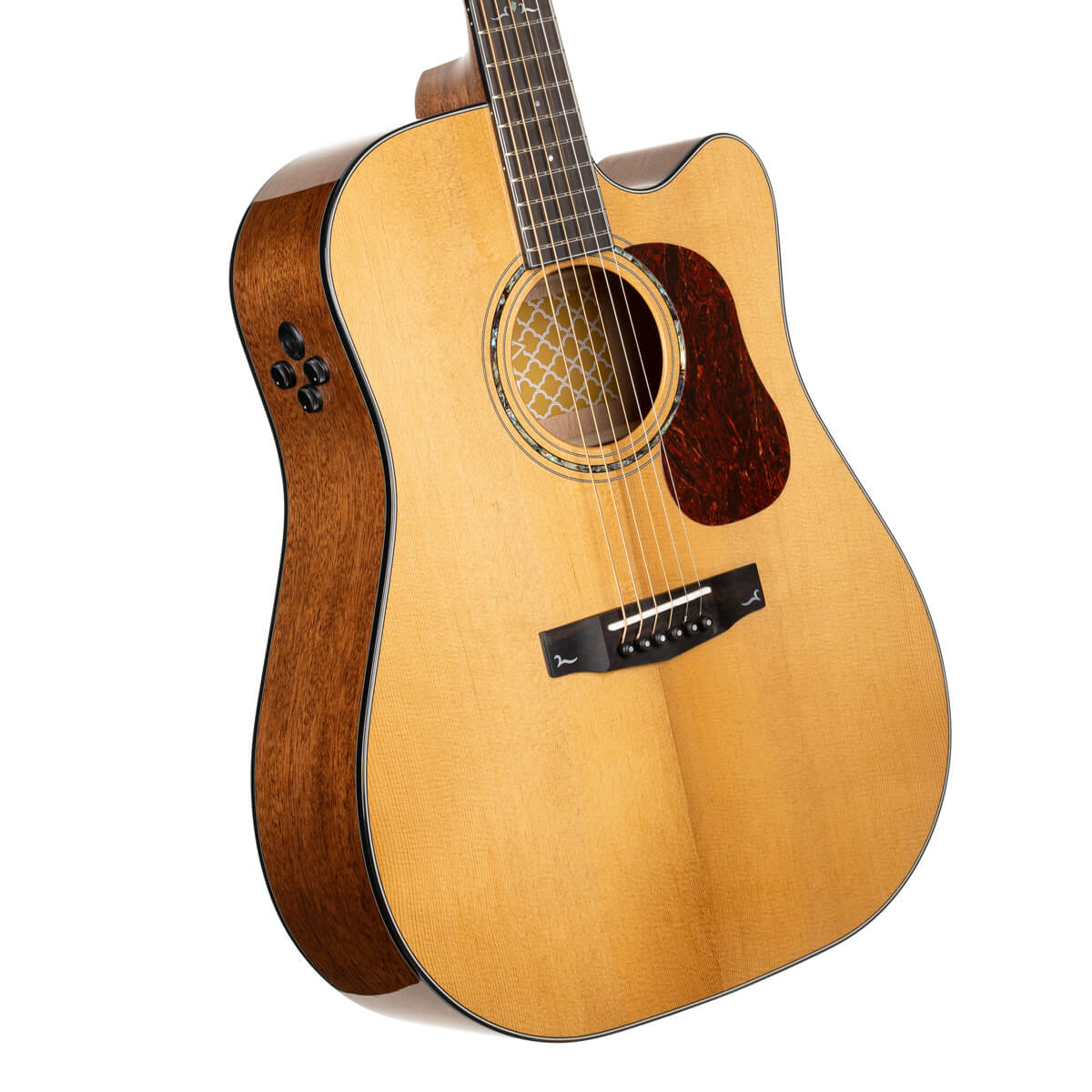Cort Gold-DC6 – Massief Mahonie, Torrefied Sitka & Fishman Flex Blend