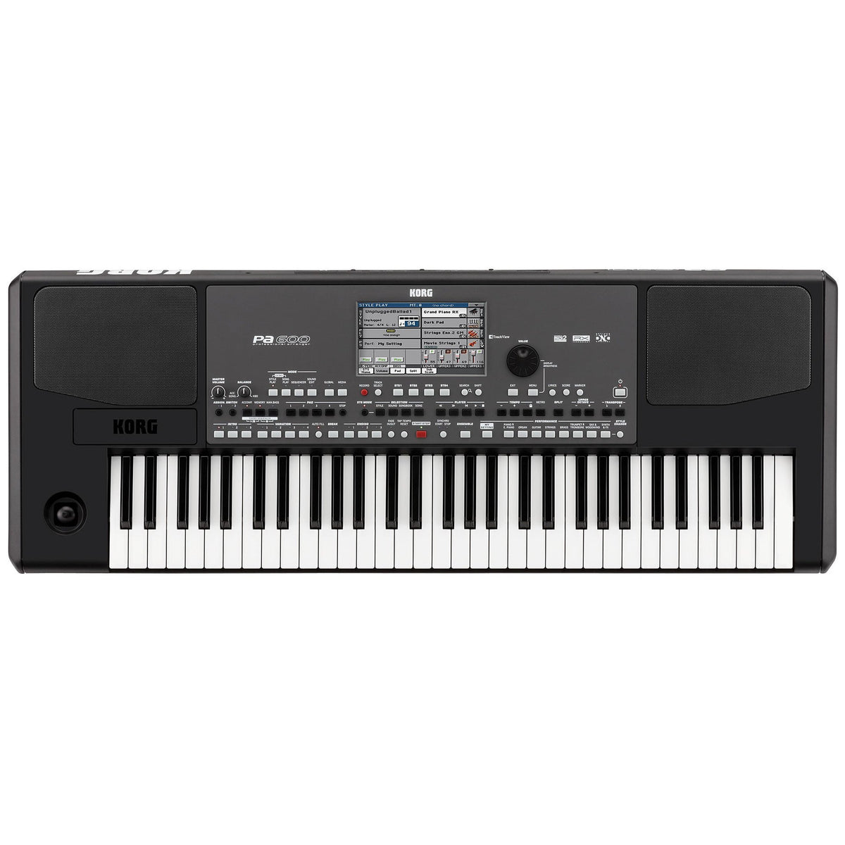 KORG PA600 Entertainer Keyboard – 61 toetsen, RX & DNC sound engine, 96MB gebruikersgeheugen
