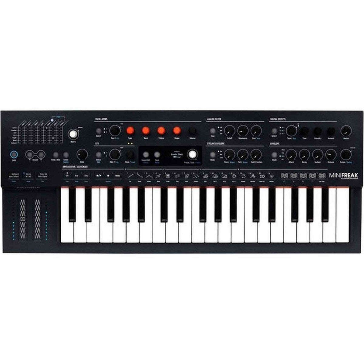 Arturia MiniFreak – 37 toetsen, 6-stemmige hybride synthesizer met analoge filter