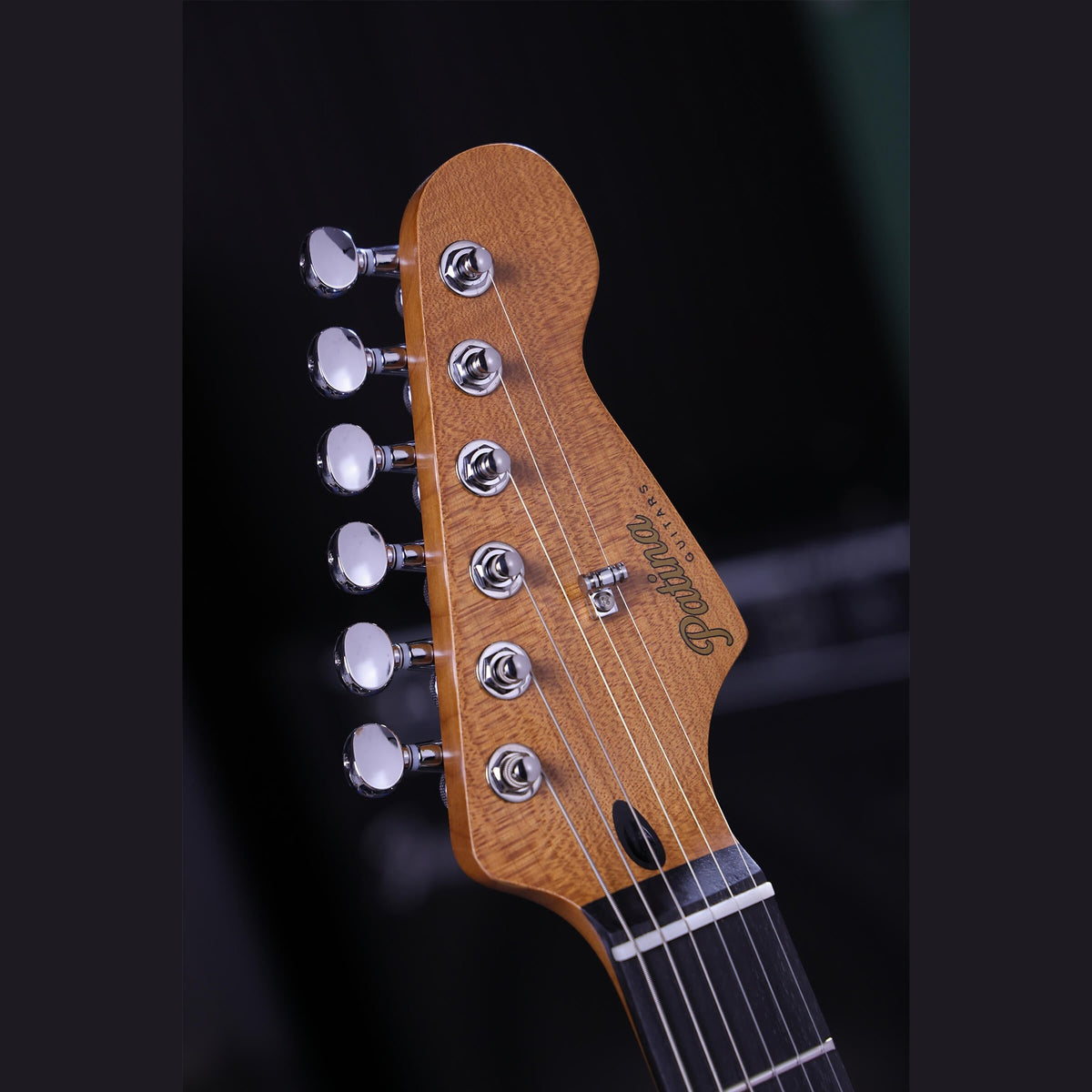 Patina PS-4 SGR S-style Elektrische Gitaar HSS Alnico V Nitro Paulownia Body Roasted Maple Hals Sherwood Green
