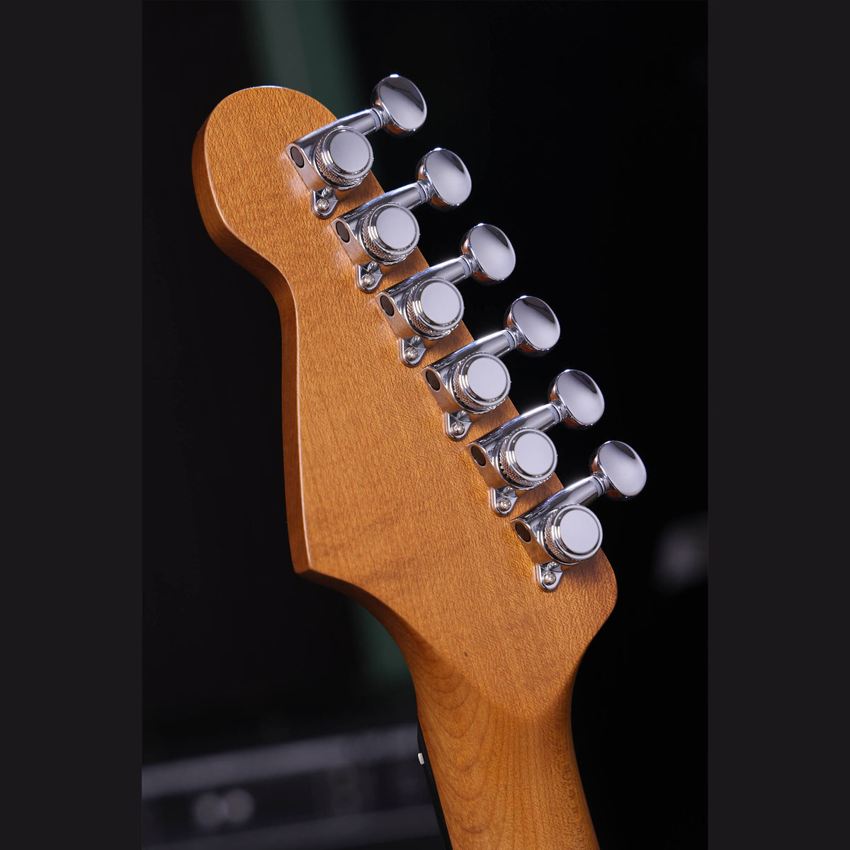 Patina PS-6 SGR R S-style Elektrische Gitaar SSS Alnico V Nitro Relic Paulownia Body Roasted Maple Hals Sherwood Green