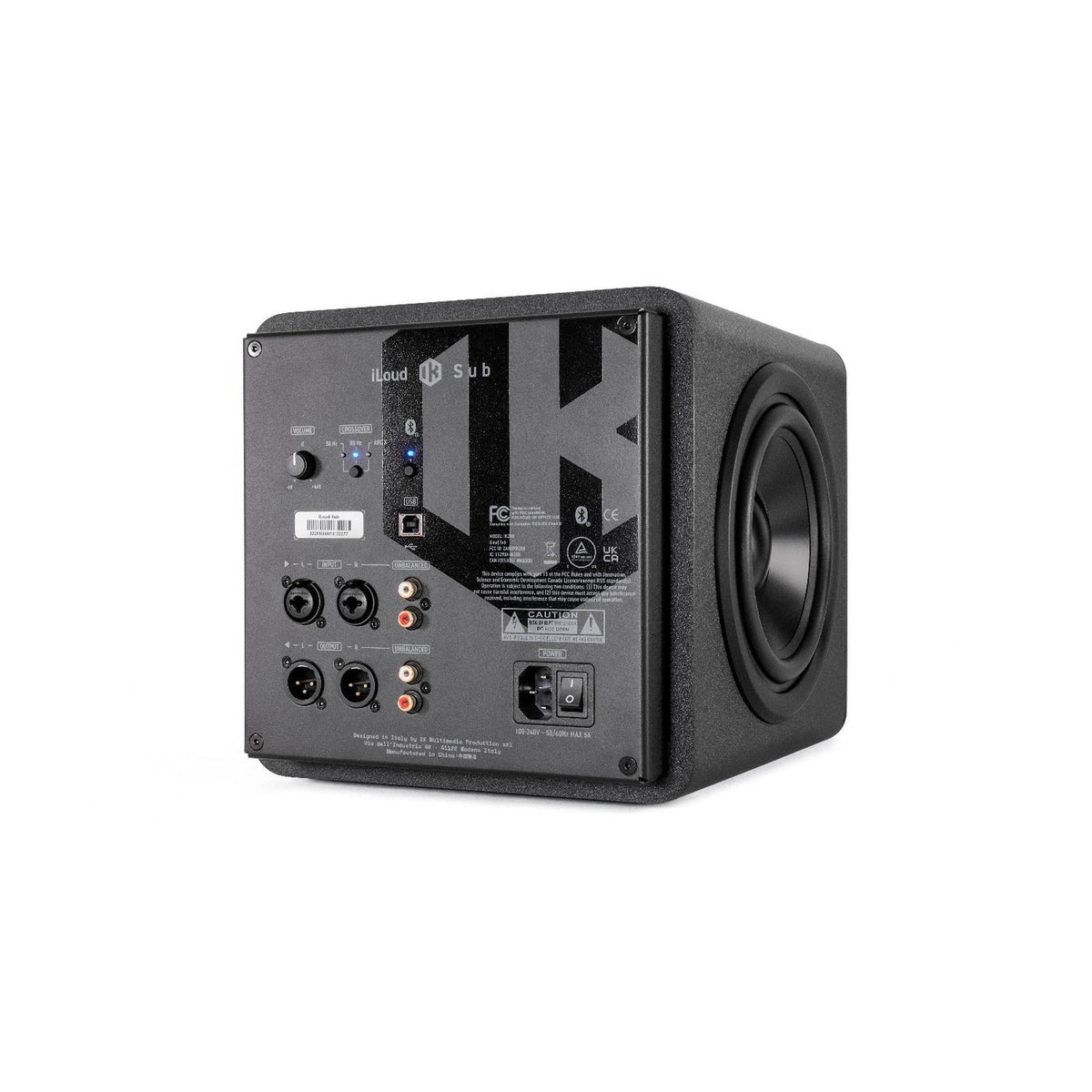 IK Multimedia iLoud Sub Ultra-Compact Actieve Subwoofer 6.5 Inch met ARC Room Correction en Bluetooth