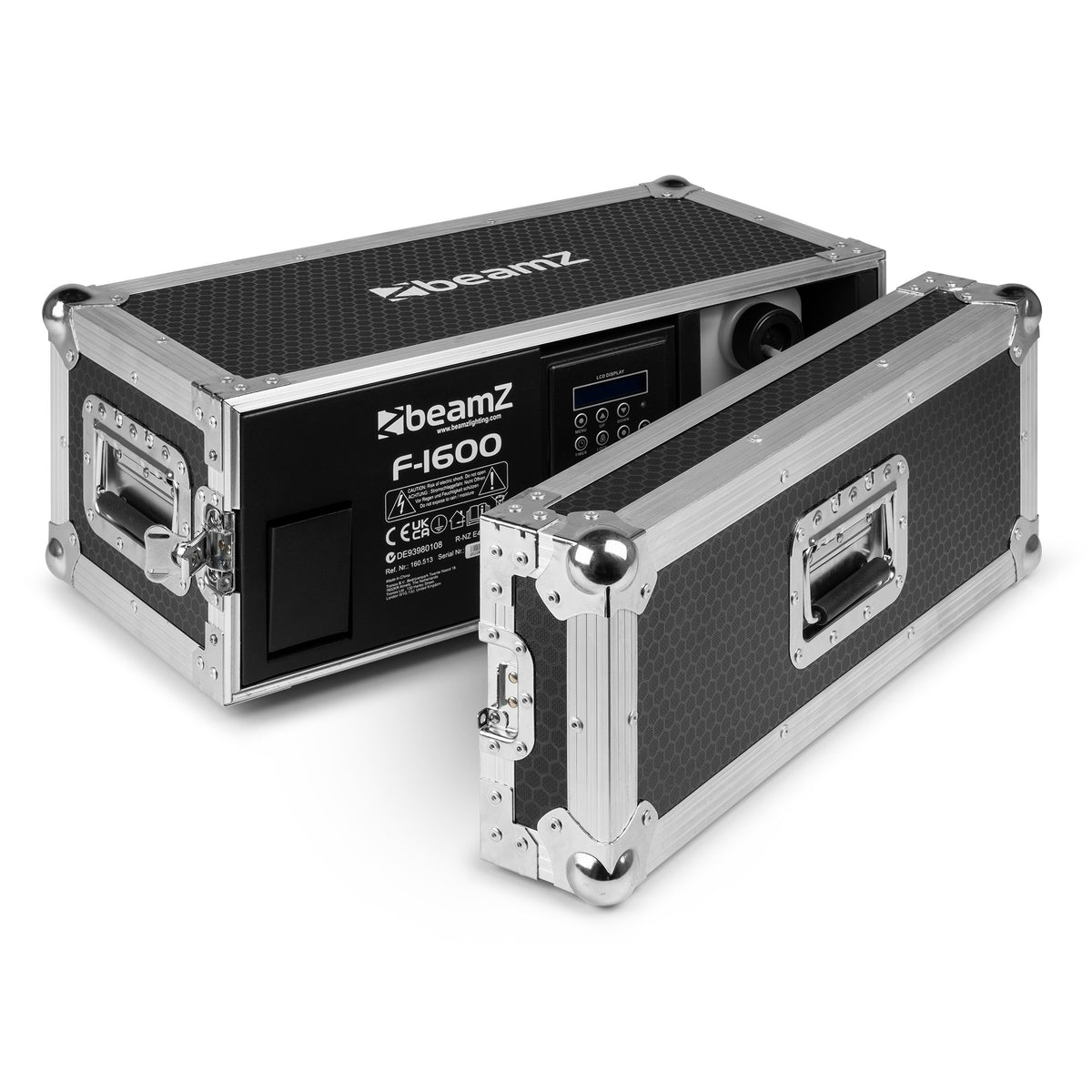 beamZ F1600 Fazer 1600W in Flightcase met DMX en Instelbare Ventilator