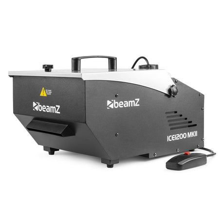 beamZ ICE1200 MKII IJs-Rookmachine 1200W met Laaghangende Rook en 1.3L Tank