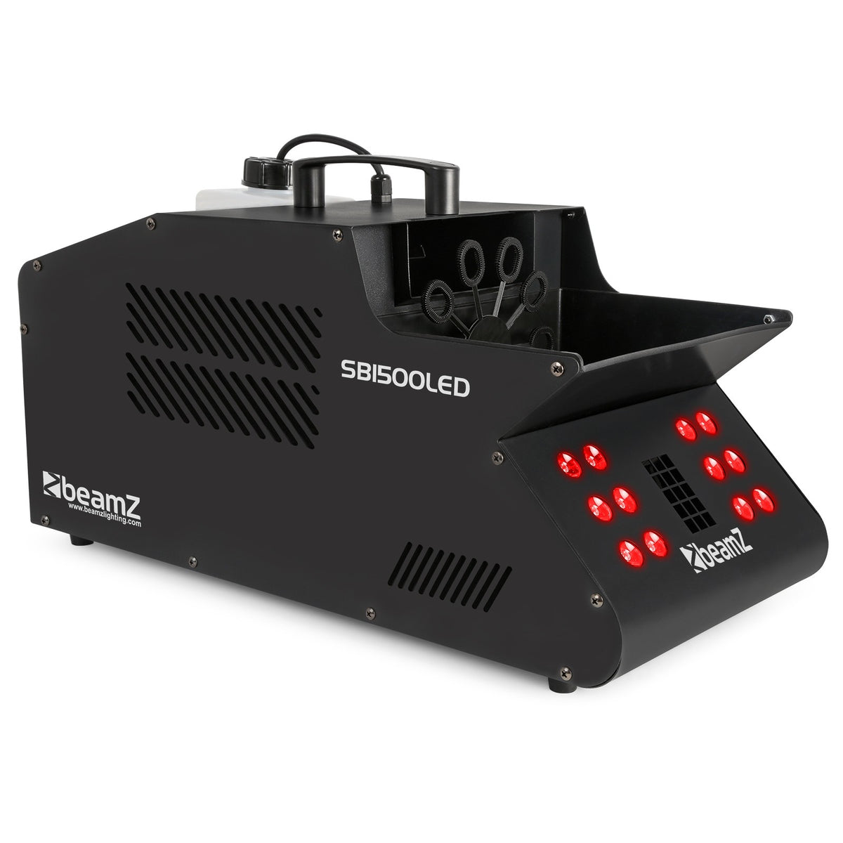 beamZ SB1500LED Rook- & Bellenblaasmachine 1500W met RGB LED’s en DMX