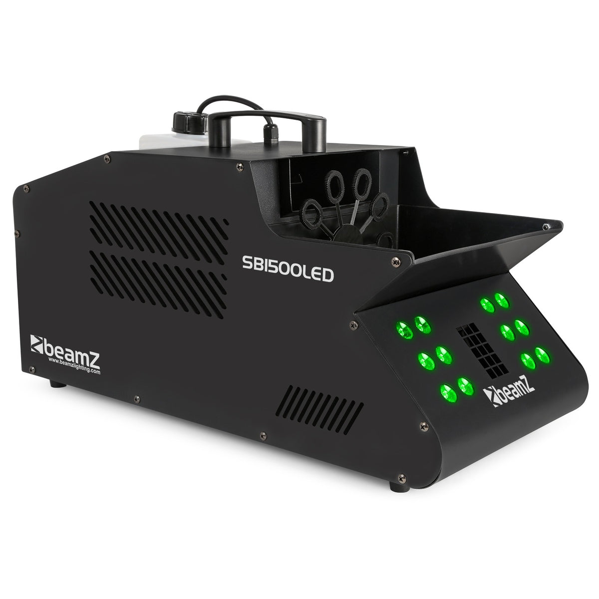 beamZ SB1500LED Rook- & Bellenblaasmachine 1500W met RGB LED’s en DMX