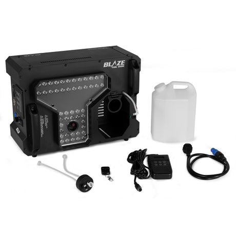 beamZ Blaze 2200 Rookmachine – 2200W met 48x RGBA LED’s, DMX, 3500ml Tank & Direct Stop