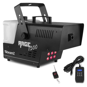 beamZ Rage1500LED Rookmachine – 1500W met RGB LED’s, DMX en 3.5L Tank