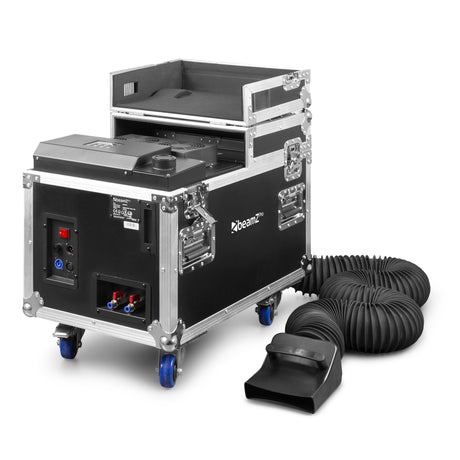 beamZ LF3000 Compacte Low Fog Machine – Ultrasoon Systeem met DMX en Flightcase