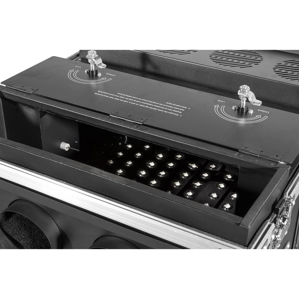 beamZ LF6000 Professionele Low Fog Machine – Ultrasoon, Dubbele Output & Flightcase