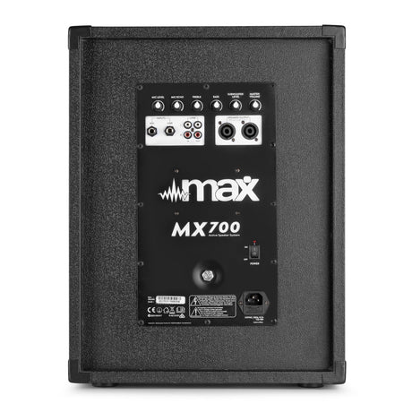 MAX MX700 2.1 Actieve Speakerset 700W met 12 inch Subwoofer en 2x 8 inch Tops