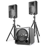 VONYX VX800BT 2.1 Actieve Speakerset 800W met 12 inch Subwoofer, Bluetooth en USB/SD MP3 Speler