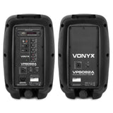 VONYX VPS082A 400W Actieve Speakerset met Bluetooth, USB/SD en 8 inch Woofers