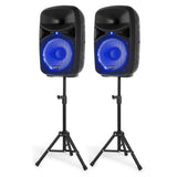 VONYX VPS102A 600W Actieve Speakerset met Bluetooth, USB/SD en 10 inch Woofers