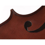 Leonardo LC-2014 cello set 1/4, geheel massief, nitro, ebben toebehoren, inclusief tas en strijkstok