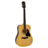 Richwood RD-12 akoestische gitaarset – dreadnought, naturel, met stemapparaat en standaard