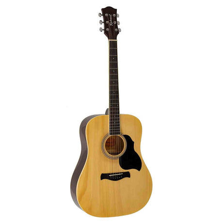 Richwood RD-12 akoestische gitaarset – dreadnought, naturel, met stemapparaat en standaard