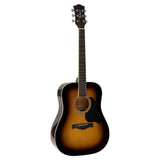Richwood RD-12-SB akoestische gitaarset – dreadnought, sunburst, met stemapparaat en standaard