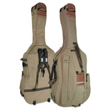 Boston CB-544 contrabashoes 4/4, beige-bruin, 23mm gevoerd, deluxe model, 2 riemen, diverse accessoire vakken