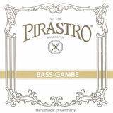 Pirastro P257630 bass tenor -gamba string D-6 30 1/2 , gut core, silver-plated