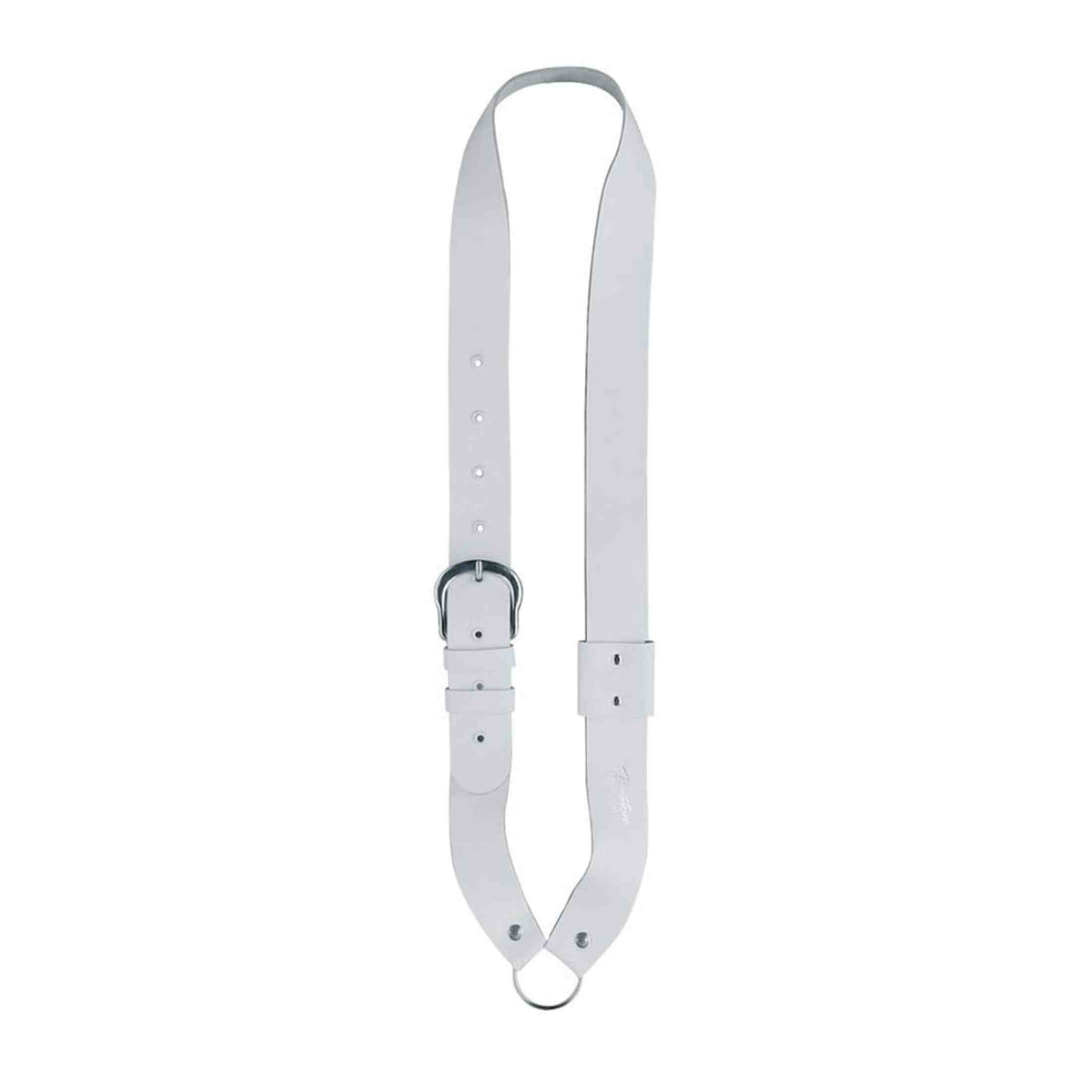 Boston JB-10 Bandelier voor kleine trom (kindermodel), leder, wit 140 cm x 4 cm
