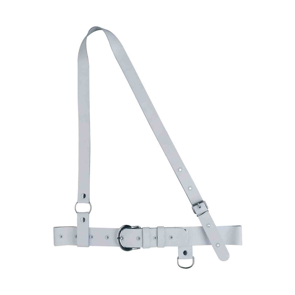 Boston JK10W Koppel, junior model, leder, wit