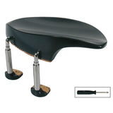Wolf KH-51 chinrest for violin and viola 'Teka'-model, ebony, patented screws nickel