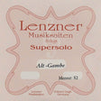 Lenzner LAG-C5 C-5 string for alto viola da gamba, gut-silver, scale: 52 cm.