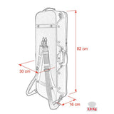 Leonardo VAC-47-RR Pro Series altvioolkoffer oblong verstelbaar rood