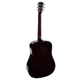 Nashville GSD-60L-BK Linkshandige Dreadnought Akoestische Gitaar Zwart