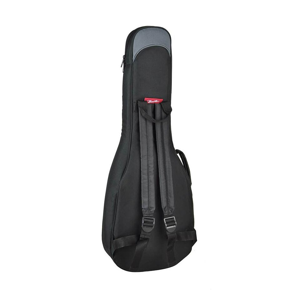 Boston UKB-25-BG Super Packer Gigbag voor Bariton Ukelele – 25 mm Voering, Zwart/Grijs