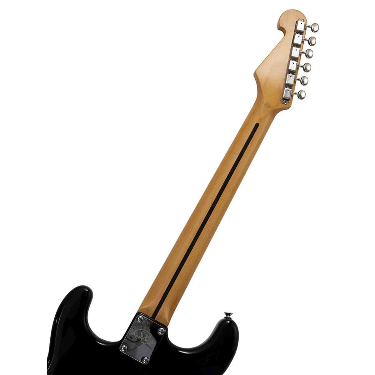 SX SST57-BK elektrische gitaar – 3 single coils, vintage tremolo, zwart + tas