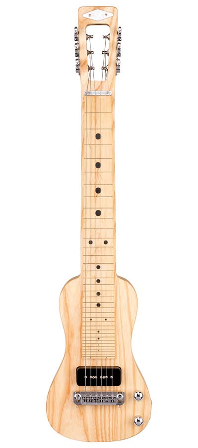 SX LG2ASHNA Lapsteel Gitaar Set met Cort CM15RBK 15W Versterker 8 inch Reverb Zwart