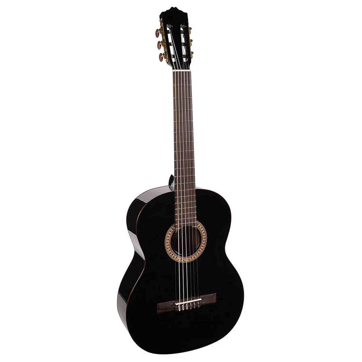 Salvador Cortez CC-22-BK – Klassieke gitaar met massief ceder bovenblad, sapele body en zwarte hoogglans afwerking