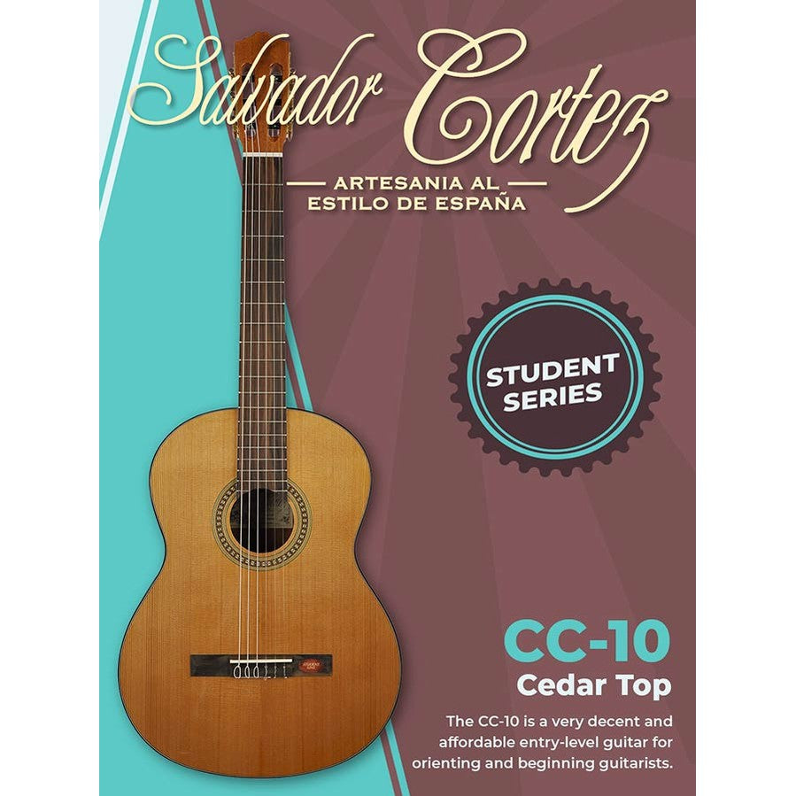 Salvador Cortez CC-10 Klassieke Gitaar – Student Series Hoogglans