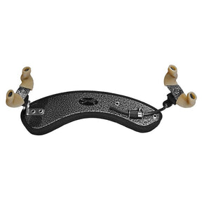 Wolf SR-23-SIL shoulder rest for violin, forte secondo, silver penny vein textured, fits 4/4-3/4