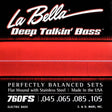 La Bella L-760FS snaren set elektrisch bass, stainless steel flatwound, standard, 045-065-085-105