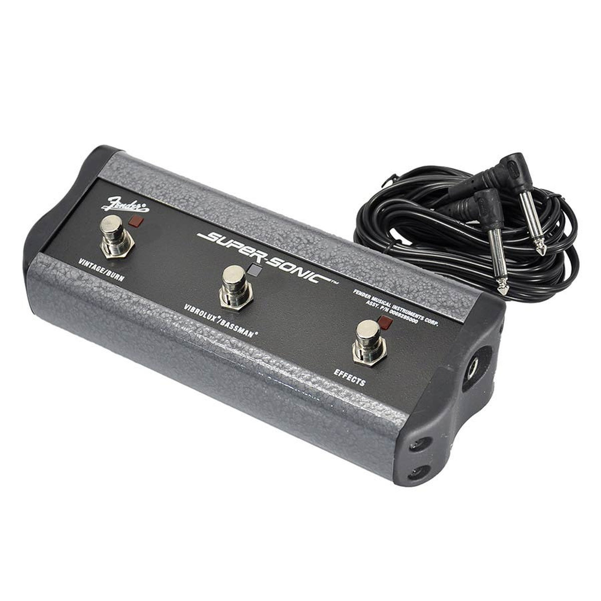 Fender 69285000 footswitch, 3 buttons, Super-Sonic, with 1/4" jack