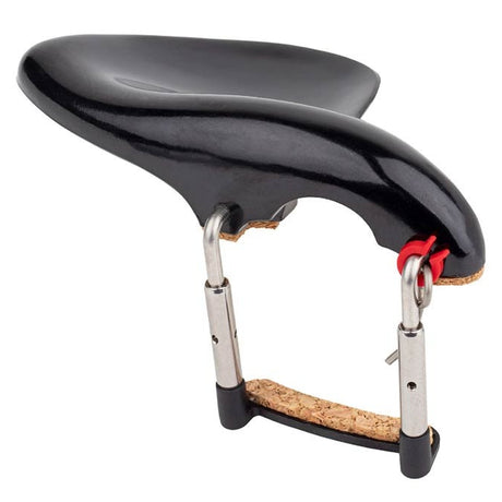 ELS CR-6012 chinrest bakelite Wendling model, 1/2, stainless steel clamps, antiallergical, made in Germany