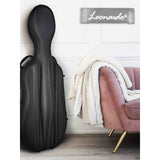 Leonardo CC-144-BK cellokoffer 4/4 gevormd zwart met slot en 2 riemen