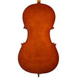 Leonardo LC-1034 cello 3/4, gelamineerde body, nitro, hardhout toets en stemsleutels, inclusief tas en strijkstok