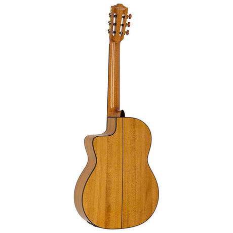 Salvador Cortez CF-55CE – Flamenco gitaar met massief spruce bovenblad, sycamore body, cutaway en Fishman elektronica