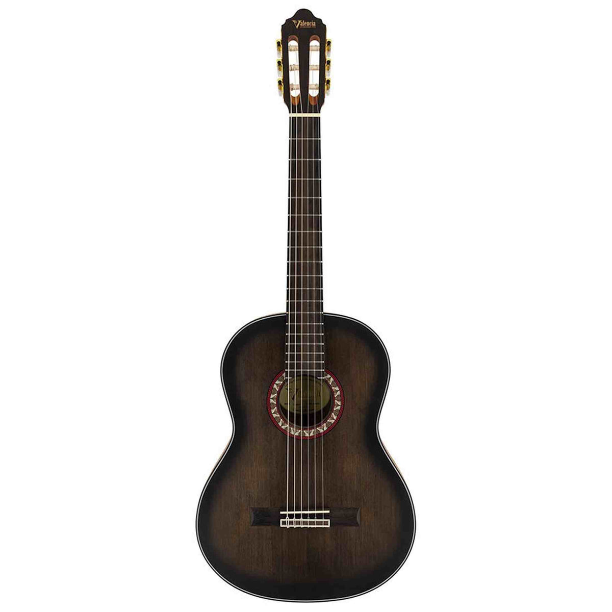 Valencia VC404HSB klassieke gitaar 4/4, sitka sparren top, mahonie zij- en achterblad, satin historic sunburst
