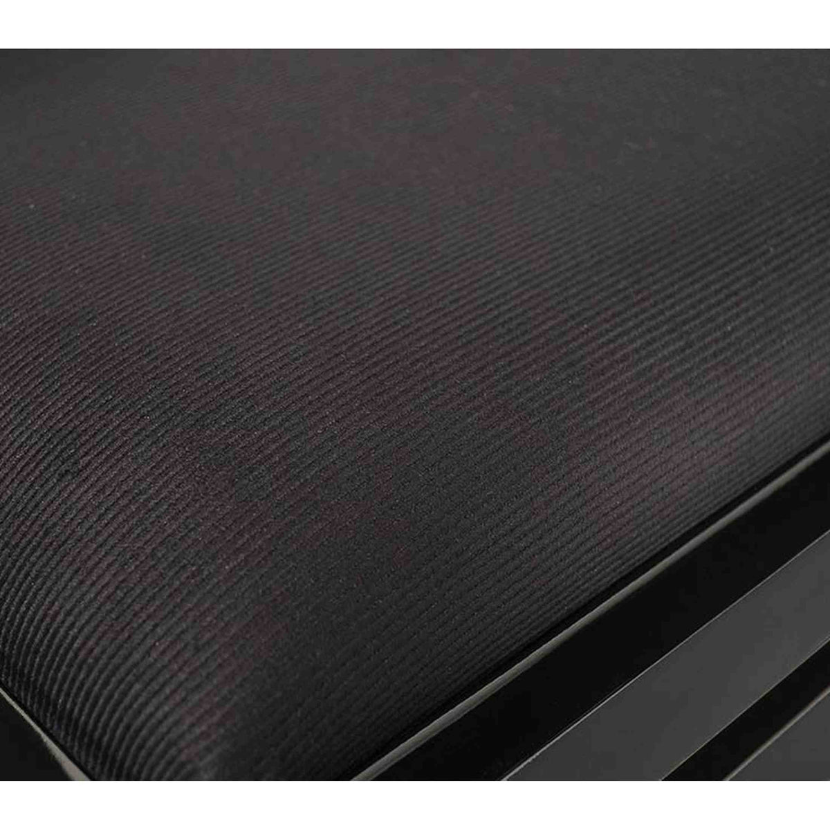 Boston PB1/1020 pianobank – verstelbare zitting, hoogglans zwart met velours bekleding
