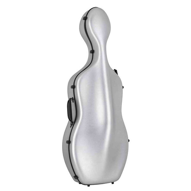 Leonardo CC-644-SL Student Series cellokoffer 4/4 PVC sandwich 4,5 kg geborsteld zilver