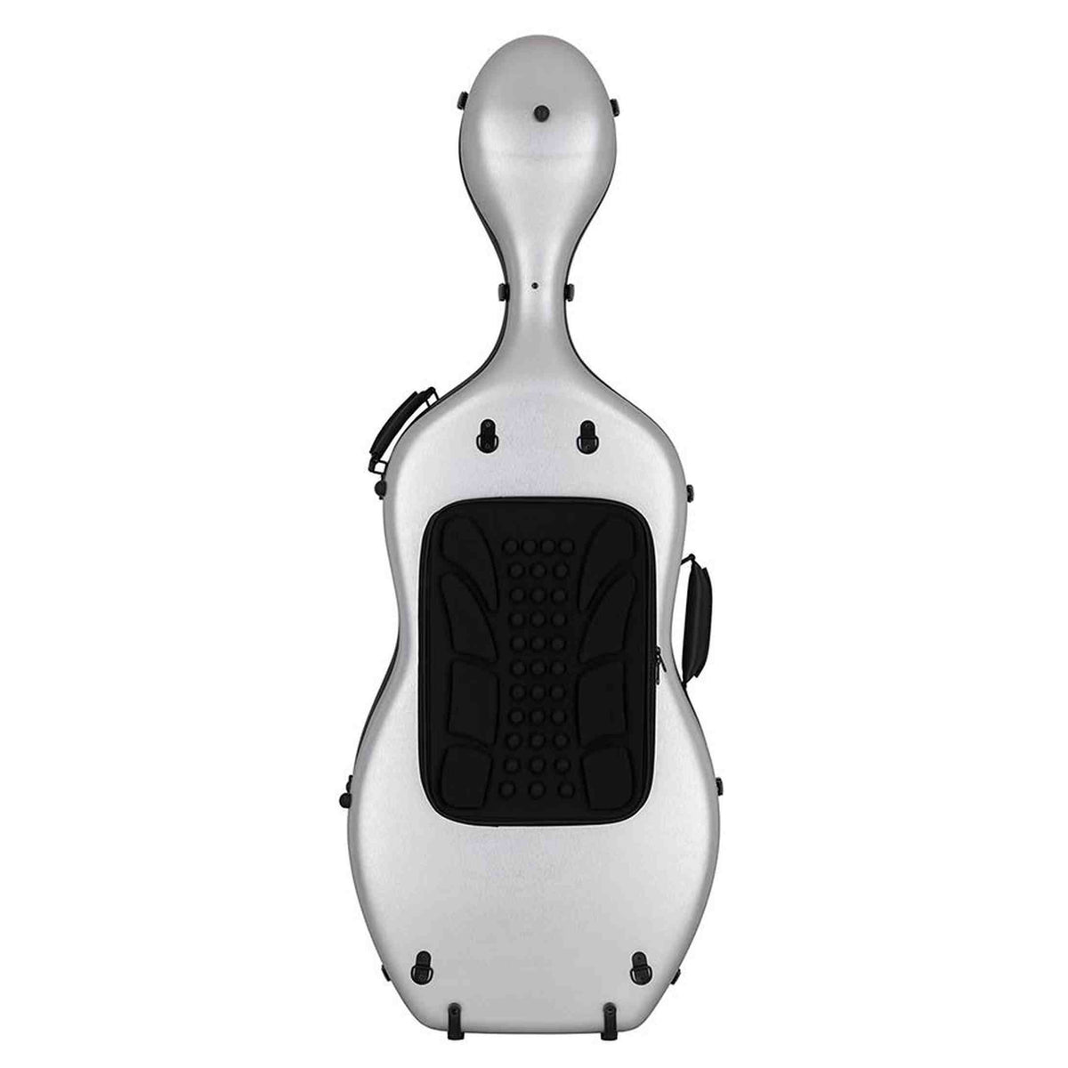Leonardo CC-644-SL Student Series cellokoffer 4/4 PVC sandwich 4,5 kg geborsteld zilver